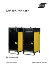ESAB TAF 801 / TAF 1251 User manual