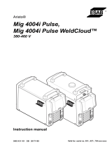 ESAB Mig 4004i Pulse, Mig 4004i Pulse WeldCloud™ User manual