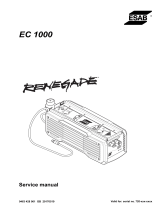 ESAB EC 1000 User manual