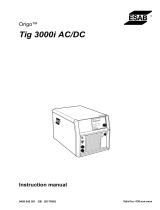 ESAB Tig 3000i AC/DC User manual