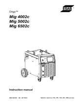 ESAB Mig 4002c, Mig 5002c, Mig 6502c User manual