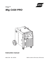 ESAB Mig C420 PRO User manual
