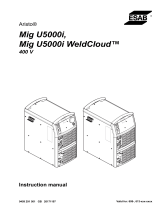 ESAB Mig U5000i, Mig U5000i WeldCloud™ User manual