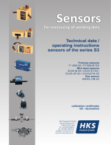 HKS Sensors Series S3 Technical Data EN User manual