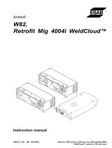 ESAB W82, Retrofit Mig 4004i WeldCloud™ User manual