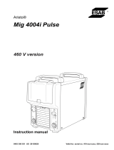 ESAB Aristo Mig 4004i Pulse User manual