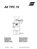 ESAB A6 TPC 75 User manual