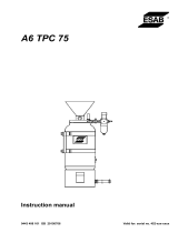 ESAB A6 TPC 75 User manual