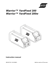 ESAB Warrior™ YardFeed 200, Warrior™ YardFeed 200w User manual