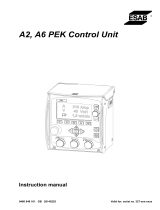 ESAB A6 PEK Control Unit User manual