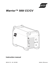 ESAB Warrior™ 500i cc/cv User manual