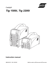 ESAB Caddy Tig 2200i User manual