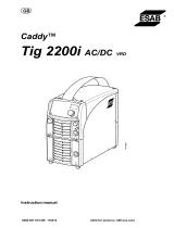 ESAB Tig 2200i AC/DC - Caddy® Tig 2200i AC/DC User manual