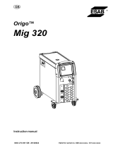 ESAB Mig 320 Origo™ User manual