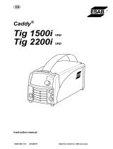 ESAB Tig 1500i, Tig 2200i, Caddy® Tig 1500i, Caddy® Tig 2200i User manual