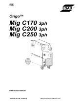 ESAB Mig C200 3ph User manual