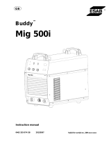 ESAB Mig 500i - Buddy™ Mig 500i User manual