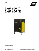 ESAB LAF 1601 / LAF 1601M User manual