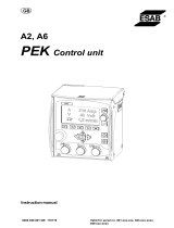 ESAB A6 PEK Control Unit User manual