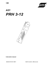 ESAB PRH 3-12 A21 PRH 3-12 User manual