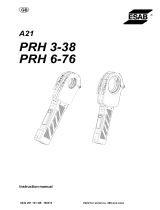 ESAB PRH 3-38, PRH 6-76 - A21 PRH 3-38, A21 PRH 6-76 User manual