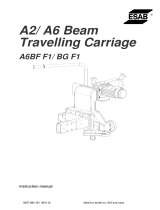 ESAB A2/A6 Beam Travelling Carriage User manual