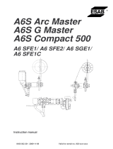ESAB A6S Arc Master/ A6S G Master/ A6S Compact 500 User manual