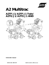 ESAB A2 Multitrac A2TF J1/ A2TF J1 Twin/A2TG J1/ A2TG J1 4WD User manual