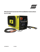 ESAB PowerCut 900 - Installation instructions mechanized conversion kit Installation guide