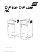 ESAB TAF 800 / TAF 1250 User manual