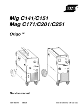 ESAB Mig C151 User manual