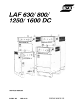 ESAB LAF 630/ LAF 800 / LAF 1250/ LAF 1600 User manual