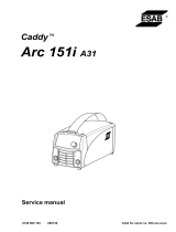 ESAB Arc 151i A31 Caddy User manual