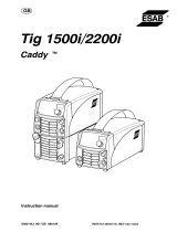 ESAB Caddy Tig 1500i User manual