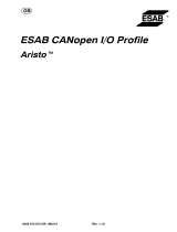 ESAB ESAB CANopen I/O Profile User manual