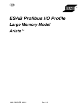 ESAB ESAB Profibus I/O Profile - Large Memory Model User manual