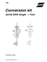 ESAB Conversion kit A2 / A6 SAW SINGEL → TWIN User manual