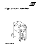 ESAB Migmaster 250 Pro User manual