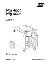 ESAB Mig 500t User manual