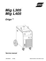 ESAB Mig L405 Origo™ User manual