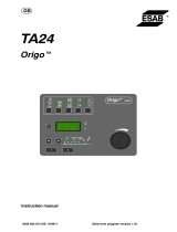 ESAB TA24 Origo™ User manual