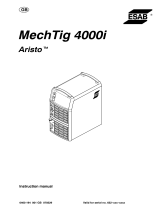 ESAB MechTig 4000i Aristo® MechTig 4000i User manual
