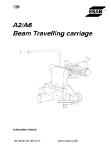 ESAB A2/A6 Beam Travelling Carriage User manual