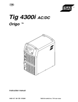 ESAB Tig 4300i AC/DC User manual