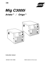 ESAB Mig C3000i - Origo™ Mig C3000i User manual