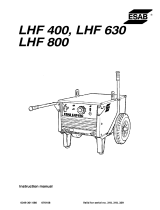 ESAB LHF 400 User manual