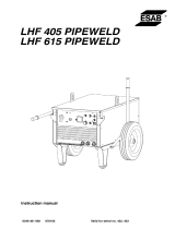 ESAB LHF 405 Pipeweld, LHF 615 Pipeweld User manual