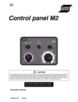 ESAB Control panel M2 User manual