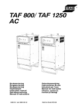 ESAB TAF 800 / TAF 1250 User manual