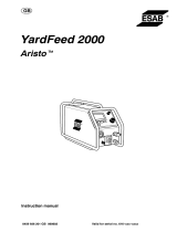 ESAB YardFeed 2000, Origo™ YardFeed 2000, Aristo® YardFeed 2000 User manual